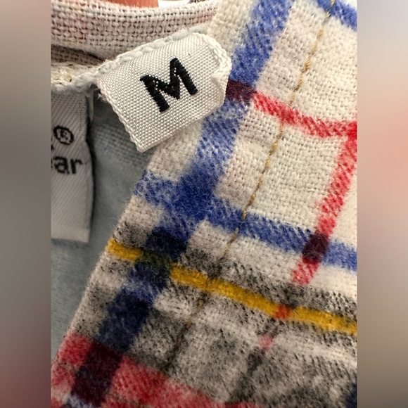 Vintage US Boys Women’s Plaid Sleeve Denim Hoodie - Picture 8 of 9